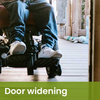 Disabled access door widening