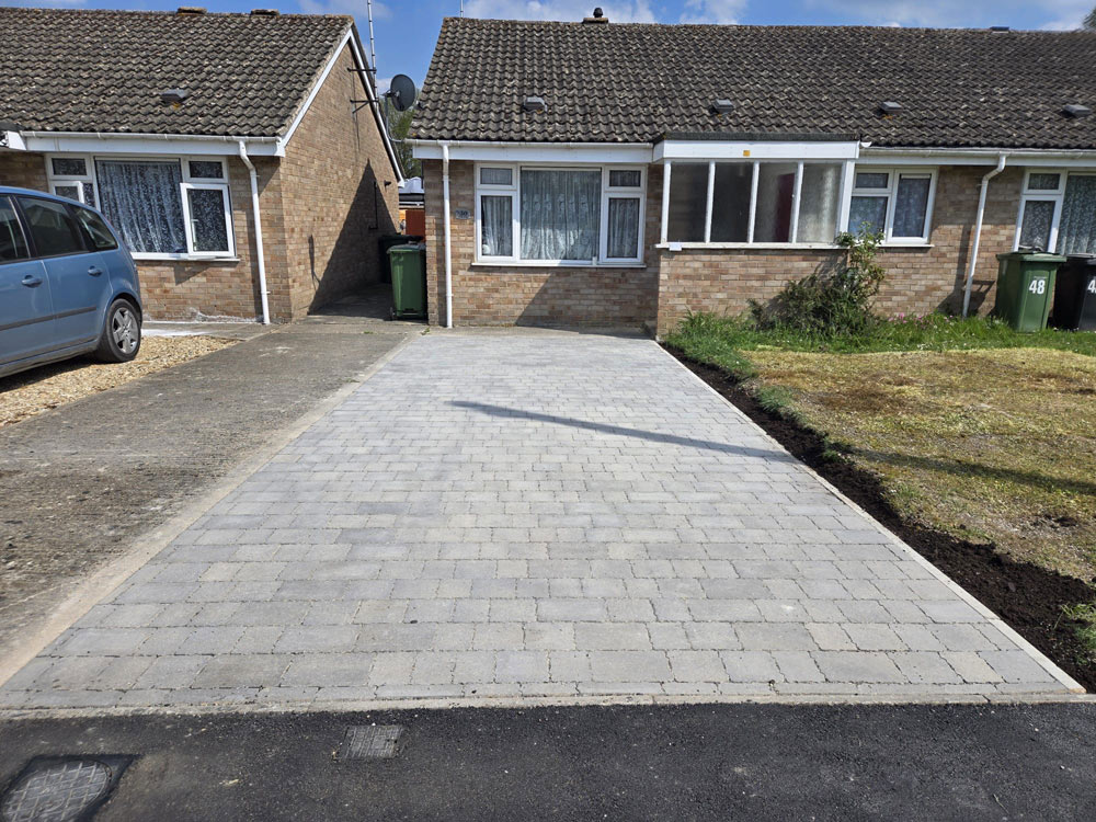 Accessible driveway with dropped kerb in Wantage